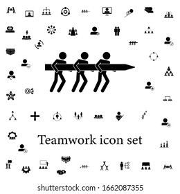  Teamwork icons universal set for web and mobile