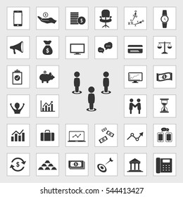 teamwork  icons universal set for web and mobile