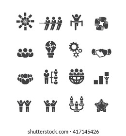 teamwork Icons, Vector set