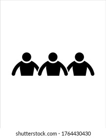 Teamwork-Symbol, Vektorsymbol mit dem besten flachen Symbol.