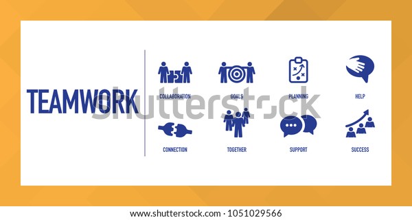 Teamwork Infographic Icon Set Stock Vector (Royalty Free) 1051029566 ...