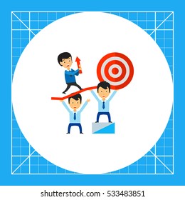 Teamwork Leading to Success Icon