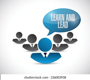 teamwork. learn and leave. illustration design over a white background