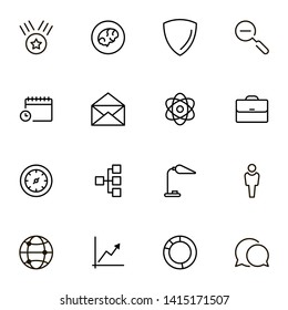 Teamwork line icon set. Collection of high quality black outline logo for web site design and mobile apps. Vector illustration on a white background