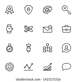Teamwork line icon set. Collection of high quality black outline logo for web site design and mobile apps. Vector illustration on a white background