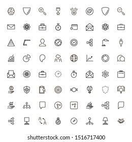Teamwork line icon set. Collection of high quality black outline logo for web site design and mobile apps. Vector illustration on a white background