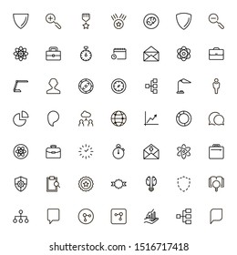 Teamwork line icon set. Collection of high quality black outline logo for web site design and mobile apps. Vector illustration on a white background