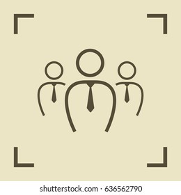 teamwork line vector icon