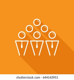 teamwork line vector icon
