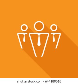 teamwork line vector icon