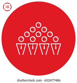 teamwork line vector icon