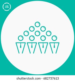 teamwork line vector icon