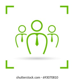 teamwork line vector icon