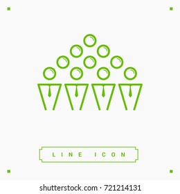teamwork line vector icon
