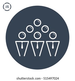 teamwork line vector icon. team icon. Isolated minimal single flat icon in black and white colors. Line vector icon for websites and mobile minimalistic flat design.