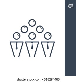 teamwork line vector icon. team icon. Isolated minimal single flat icon in black and white colors. Line vector icon for websites and mobile minimalistic flat design.
