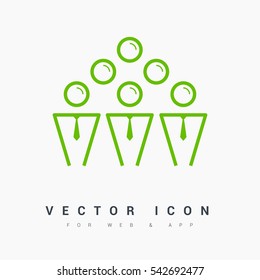teamwork line vector icon. team icon. Isolated minimal single flat icon in black and white colors. Line vector icon for websites and mobile minimalistic flat design.