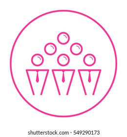 teamwork line vector icon. team icon. Isolated minimal single flat icon in black and white colors. Line vector icon for websites and mobile minimalistic flat design.