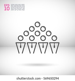 teamwork line vector icon. team icon. Isolated minimal single flat icon in black and white colors. Line vector icon for websites and mobile minimalistic flat design.