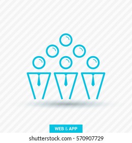 teamwork line vector icon. team icon. Isolated minimal single flat icon in black and white colors. Line vector icon for websites and mobile minimalistic flat design.