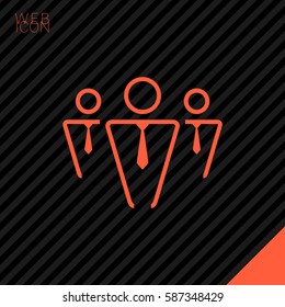 teamwork line vector icon. team icon. Isolated minimal single flat icon in black and white colors. Line vector icon for websites and mobile minimalistic flat design.