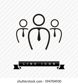 teamwork line vector icon. team icon. Isolated minimal single flat icon in black and white colors. Line vector icon for websites and mobile minimalistic flat design.