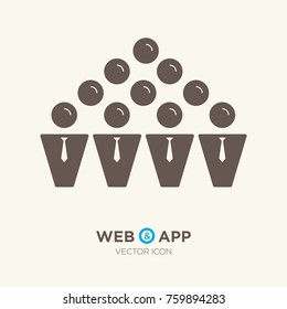 teamwork line vector icon for websites and mobile minimalistic flat design.