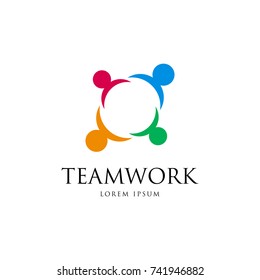 Teamwork Logo Stock Vector (Royalty Free) 741946882 | Shutterstock