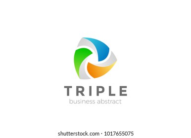 Teamwork Logo abstract design vector template. Social media network Logotype concept icon.