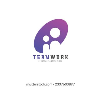 Teamwork logo concept. Community logo graphic