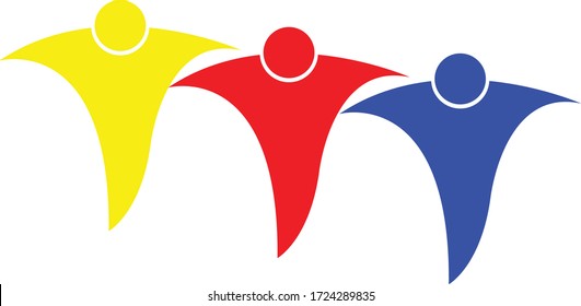 Teamwork logo design vector stock