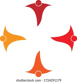 Material vectorial de diseño de logotipo de equipo