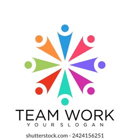 teamwork logo icon business abstract