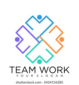 teamwork logo icon business abstract