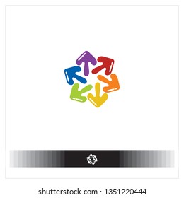 teamwork logo icon. EPS 10