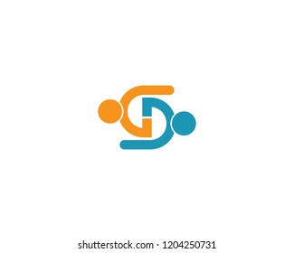 Teamwork logo illustration