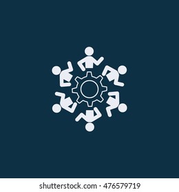 Teamwork logo Meeting Group of People