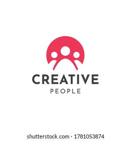 Teamwork Logo Premium Minimal emblem design template Symbol for Agency