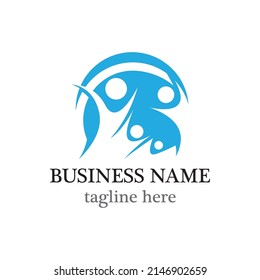 Teamwork logo template icon design