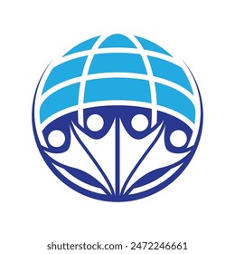 Teamwork logo template icon design