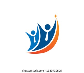 Teamwork Logo Template, Icon, Symbol