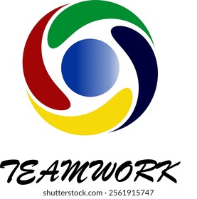 teamwork logo used to encourage people to do team work 