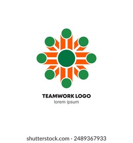 Teamwork logo, vector logo, business icon