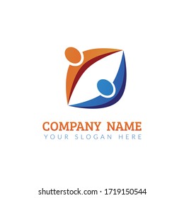 Teamwork Logo Vector Template Design