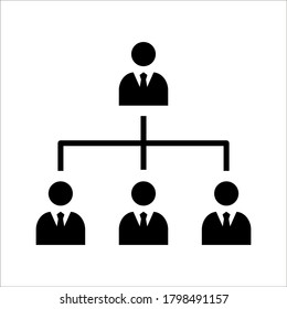 Teamwork management icon. business elements icon on white background.
