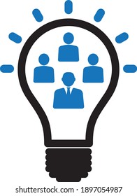 Teamwork-Management-Symbol (Vektorgrafik)