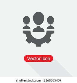 Teamwork Management Icon Vector Illustration Eps10