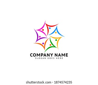 Teamwork Management People Group Logo