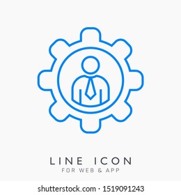 Teamwork and management vector icon. Corporate pictogram. Team company cooperation.