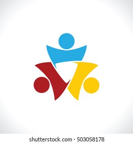 Teamwork Meeting 3. Abstract concept of a social network, friends, community, group of people, Corporate life, Business deal,